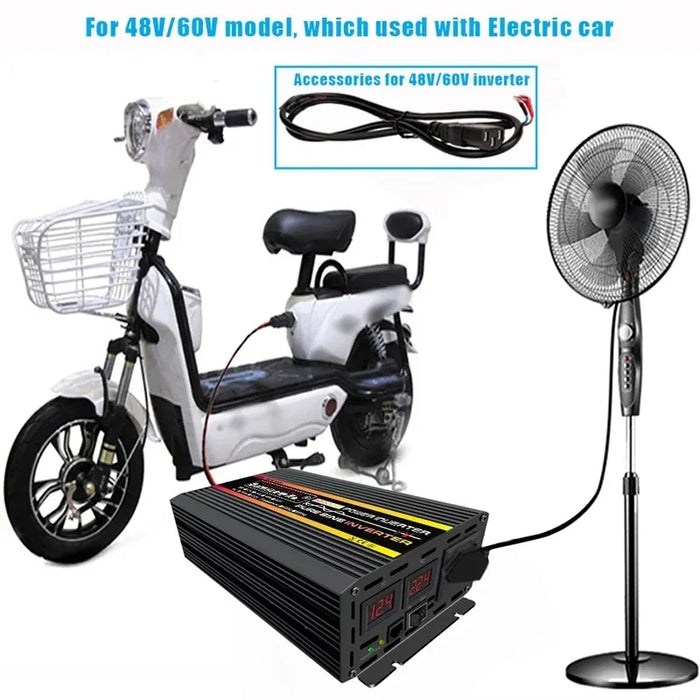 10000W Car Solar Inverter with Pure Sine Wave Technology - 48V