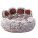 XL 90cm Fluffy Dog Bed Soft Pet Sofa Basket Kennel Mat in Gradient Coffee