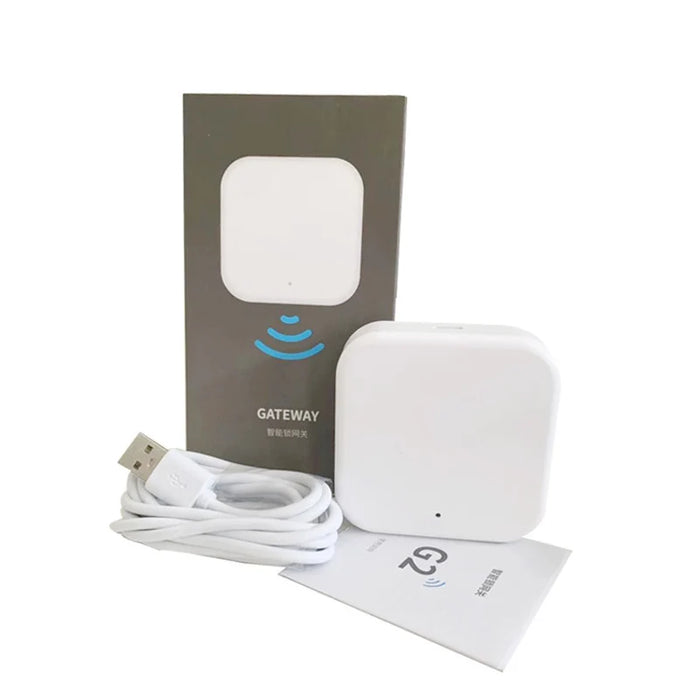 Smart door lock with fingerprint, card, key, password, WiFi, Bluetooth, and app access