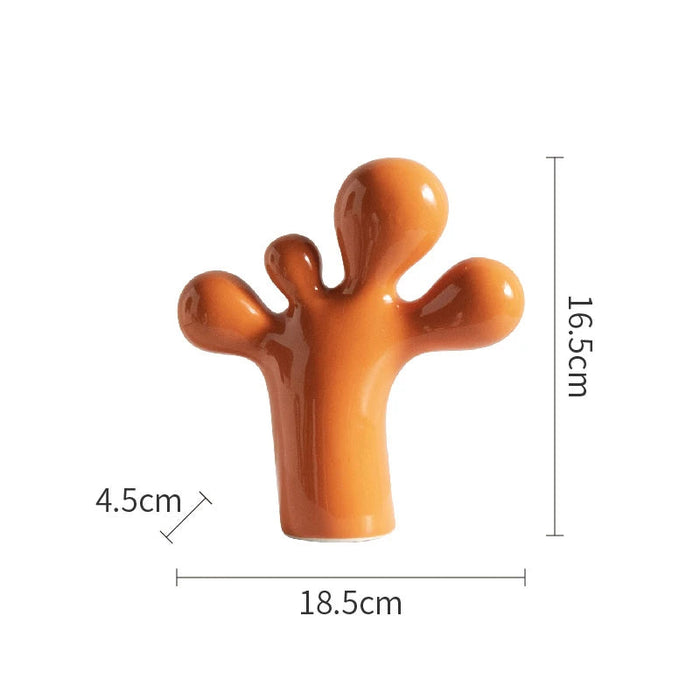 Abstract Figures Foot Shape Resin Table Decoration Style