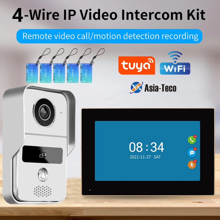 10" Smart Video Doorbell Intercom with RFID Access