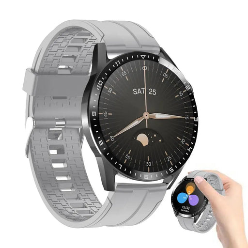 Waterproof smartwatch with blood glucose monitoring, 20 sports modes and compass