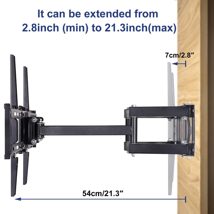 Full Motion TV Wall Mount Bracket with Extends up to 54 cm from the wall