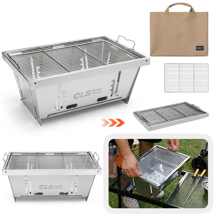 Compact Outdoor BBQ Stove for Camping and Picnics
