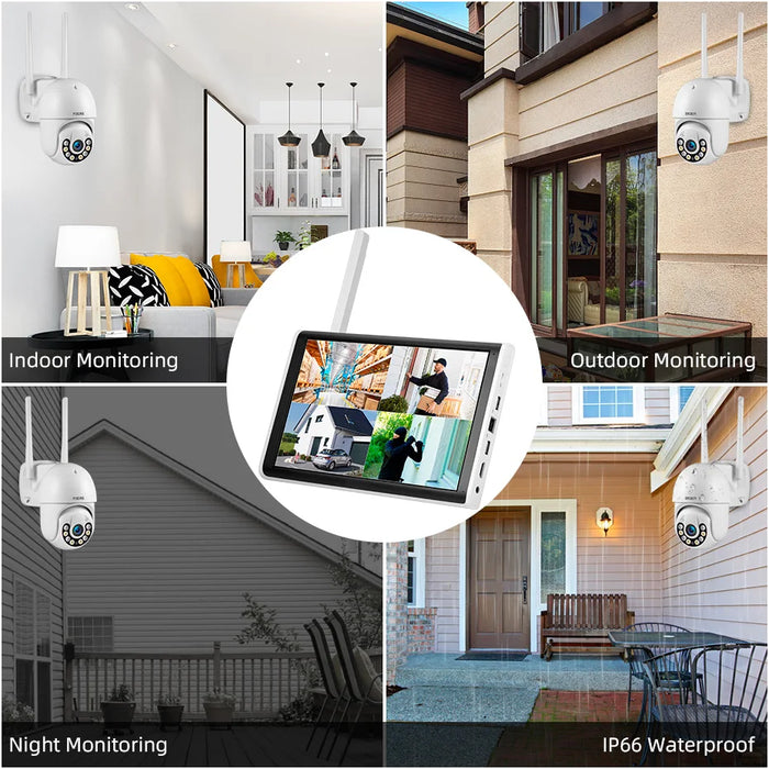 10.1" LCD Surveillance System with Motion Detection