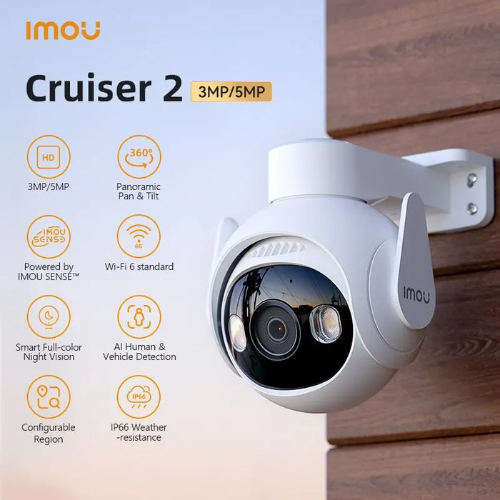 5MP Wi-Fi Outdoor Security Camera with Smart AI Tracking