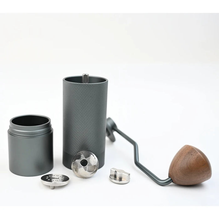 Portable Manual Coffee Grinder Durable Metal Body with Replaceable Precision Burr