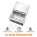 Stainless steel ice chest cooler with drop-in design for outdoor use
