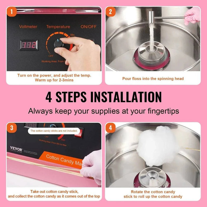  User-friendly design with a simple 4-step operation process and convenient sugar scoop 