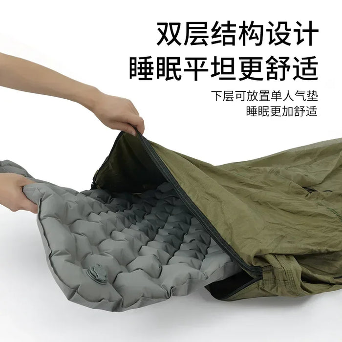 Outdoor Double-Layer Hammock Anti-Mosquito Lightweight Design