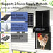 Durable stainless steel construction with solar and USB charging options