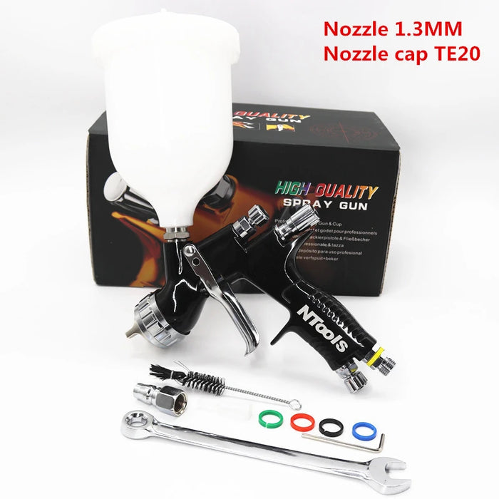HVLP Spray Gun Package with 600 ml Paint Cup and Cleaning Brush