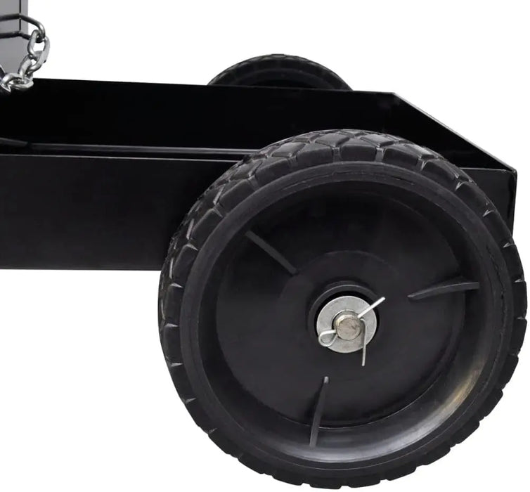 Heavy-Duty Steel Welding Trolley 3-Tier Storage with Gas Cylinder Chains, 40kg Load
