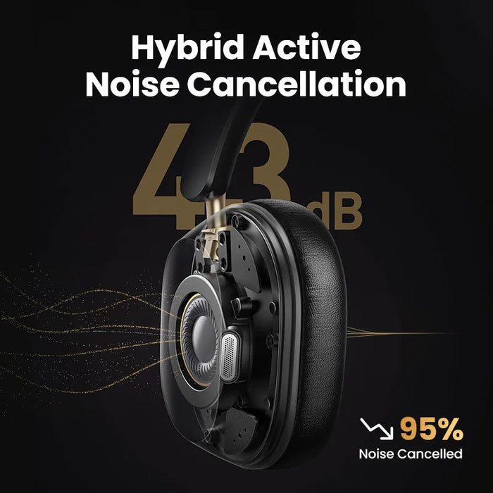 Bluetooth Headphones with ANC, 75H Battery, Hi-Res Audio, Gaming Mode