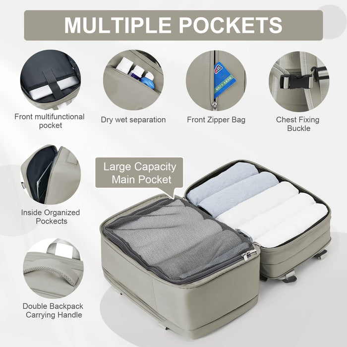 Equipped with hidden zippers and cut-resistant straps for security
