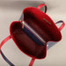 Brown PU leather shoulder bag with soft bucket design for women