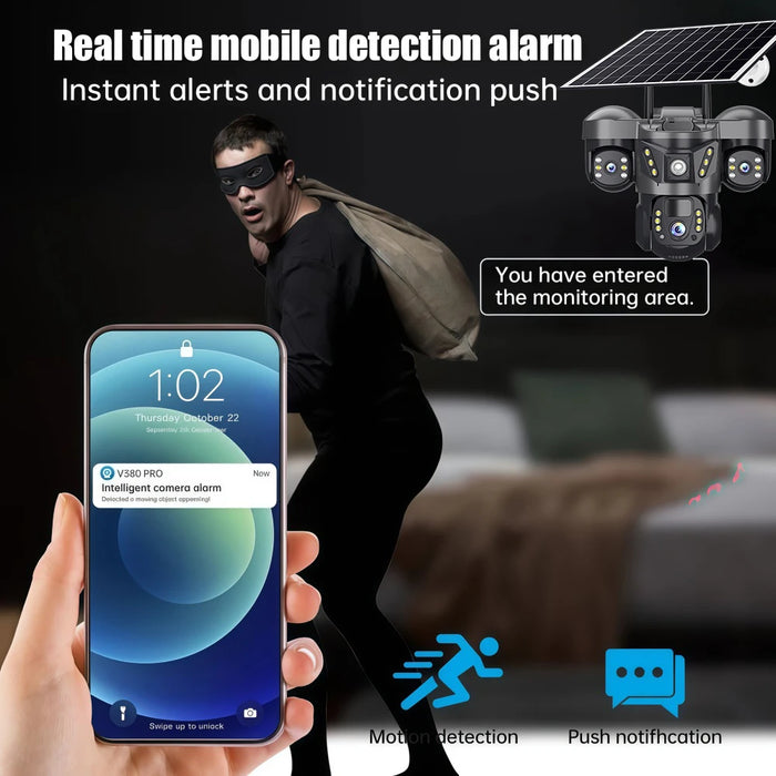 Outdoor 4G CCTV Camera with 10X Zoom & Motion Alerts