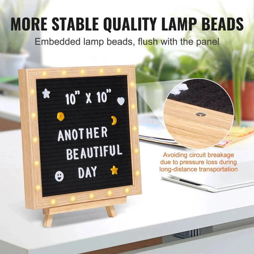 Black Felt Letter Board with 510 Alphabet Blocks