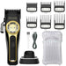 High-torque rotary motor hair trimmer with T-blade for clean cuts