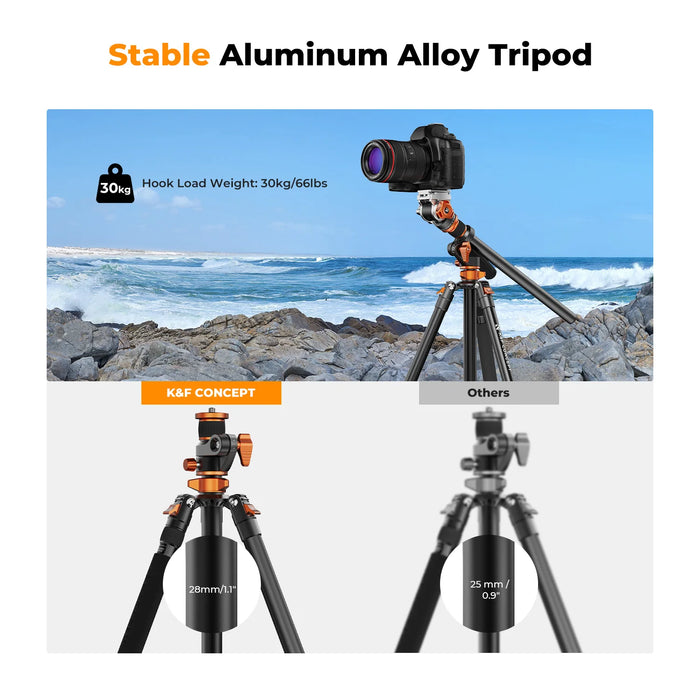91" Fluid Head Tripod with Detachable Monopod