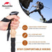 Collapsible Hiking Sticks with carbon tungsten steel tip for enhanced stability