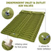 Double Sleeping Pad 200cm Self-Inflating Mat with Pillow for Camping