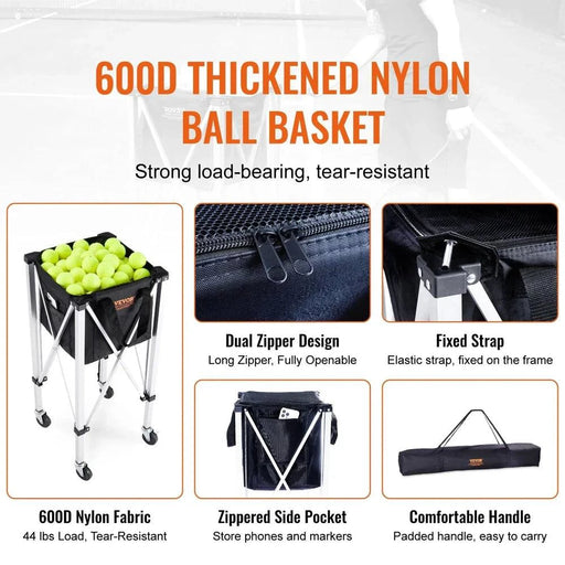 Portable and lightweight cart with 180 balls capacity