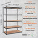 61cm x 122cm x 183cm Heavy Duty Storage Shelving Unit - FLUXA