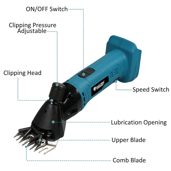 300W Cordless Electric Wool Shears for Sheep – No Battery
