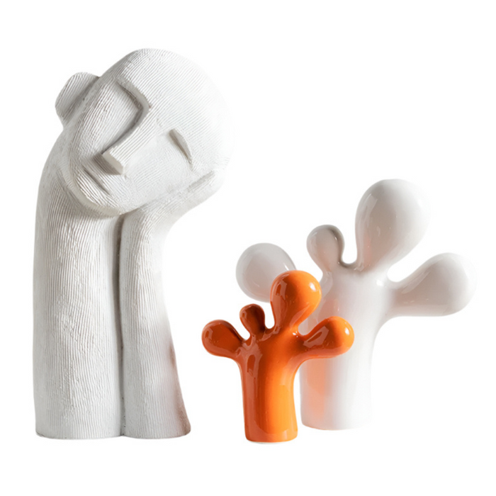 Abstract Figures Foot Shape Resin Table Decoration Style