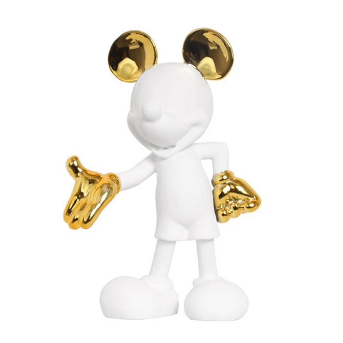Micky Mouse Cartoon Statue 2-Shaded Resin Sculpture for Decor