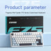 AULA F75 Gaming Mechanical Keyboard 75 Percent RGB Wireless Bluetooth Wired Cedar Green Reaper Axis  - Premium wireless gaming mechanical keyboard with vibrant RGB lighting