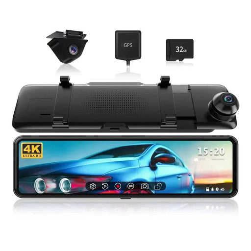 4K UHD Dash Cam 360° Car Camera capturing detailed road signs and number plates