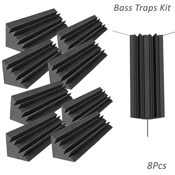 8Pcs high-density sound panels for reducing low-frequency reverberation