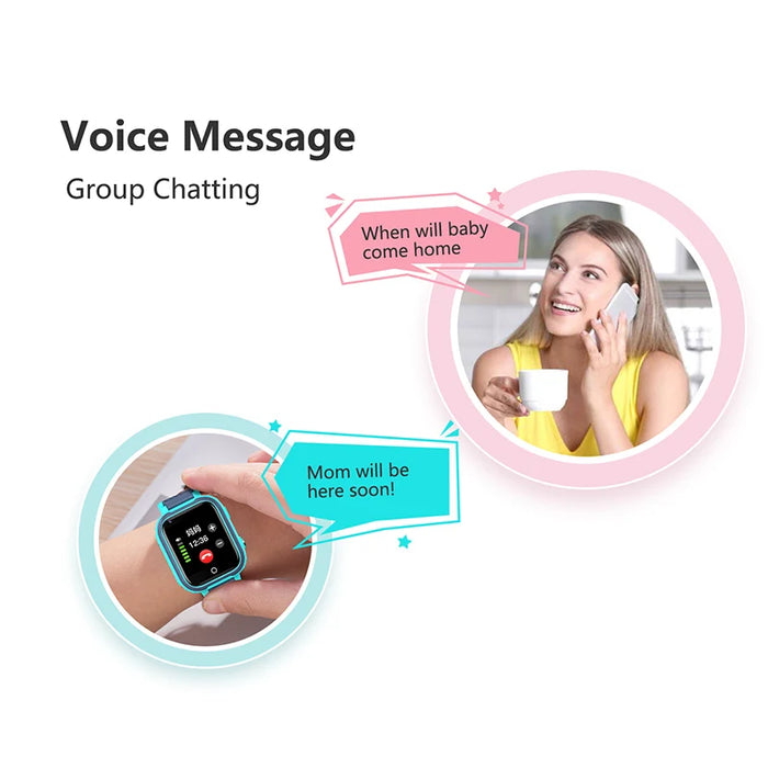Smart Watch for Kids with GPS, Video Call, WiFi, Waterproof, 8G ROM, Camera, Black