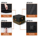 Waterproof and anti-UV outdoor black hot tub cover 193x193x51cm