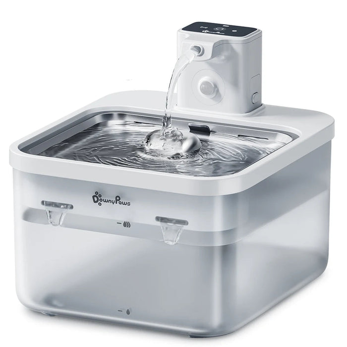 25L Automatic Stainless Steel Cat Water Fountain with Sensor Activation and Low Water Detection System
