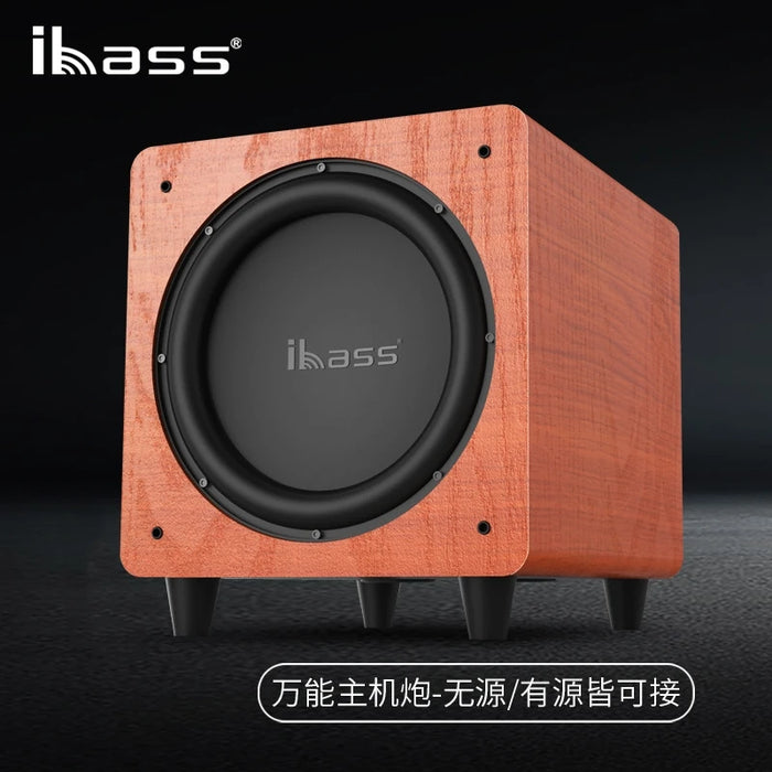Portable 8-Inch 100W Subwoofer with Bluetooth, EQ & USB Input Black