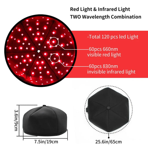 Promote hair growth and relieve stress with this innovative red light therapy hat