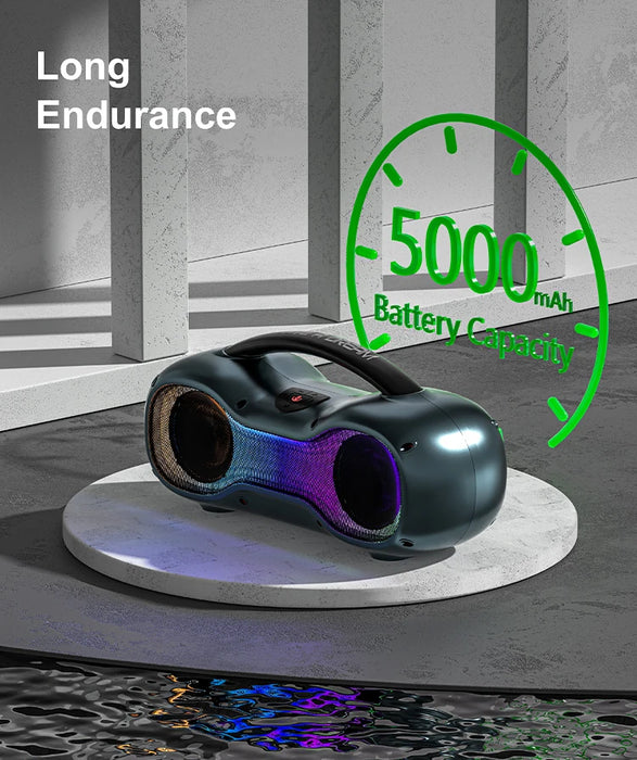 Waterproof Wireless Boombox 80W with RGB and Subwoofer