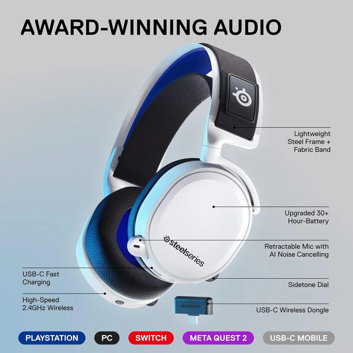 Over-Ear Gaming Headphones with Surround Sound and Mic