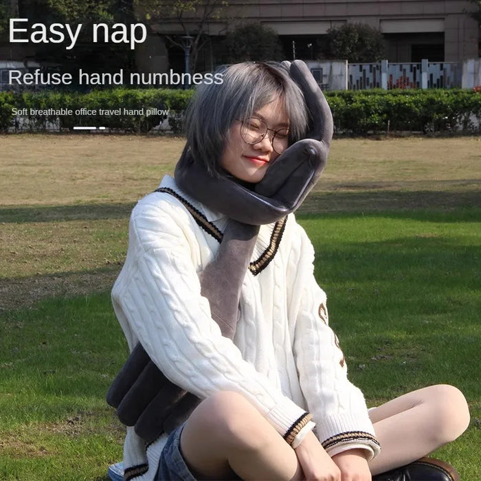 Adjustable Outdoor Travel Pillow Yellow, Soft & Portable