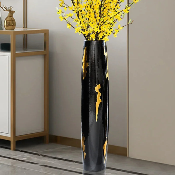 60cm Floor Standing Ceramic Vase for Living Room Decor