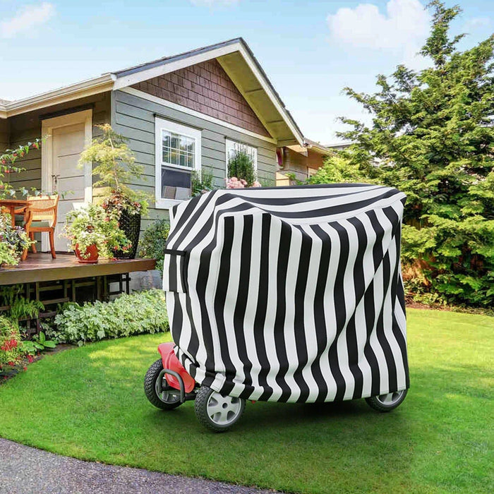 Waterproof black motorcycle cover providing sun protection with a length of 230cm