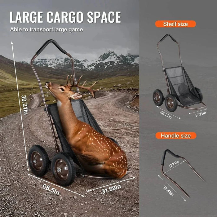Ergonomic handle design for easy pulling and reduced fatigue