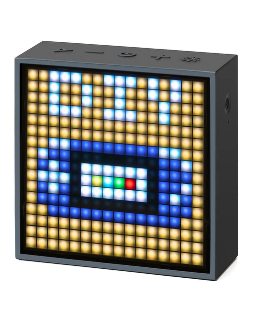 Bluetooth Wireless Speaker with Alarm Clock and LED Pixel Art Display