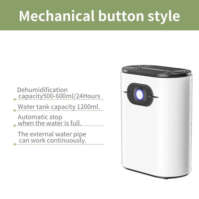 1.2L Smart Dehumidifier with Remote & Ion Air Purifier
