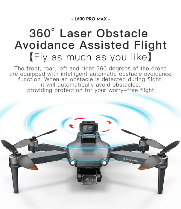 4K GPS Drone with Obstacle Avoidance and Dual Camera