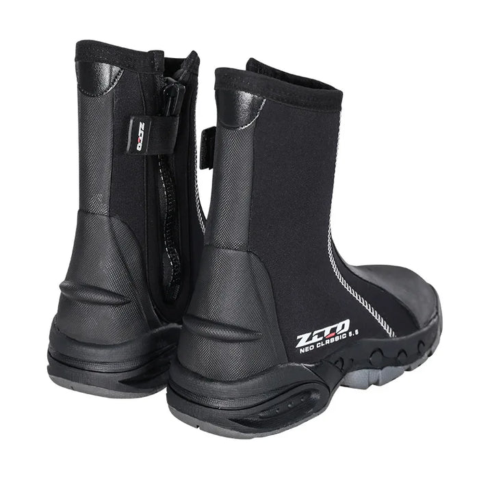 Dive Boots 5mm Neoprene Wetsuit Side Zipper Size 9 (41-42) Snorkeling Scuba Shoes for underwater activities
