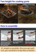 Foldable fire pit with mesh structure for efficient and clean burning